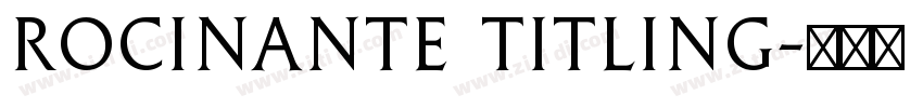 Rocinante Titling字体转换